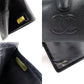CHANEL Long Wallet Leather Black Caviar Skin Coin Purse Wallet