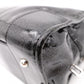 LOEWE Amazonas 28 Handbag, Patent Leather, Black with Glitter Charm