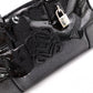 LOEWE Amazonas 28 Handbag, Patent Leather, Black with Glitter Charm