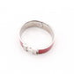 Hermès Click H Bracelet Metal Silver Red