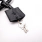 LOEWE Amazonas 28 Handbag, Patent Leather, Black with Glitter Charm