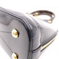 LOUIS VUITTON Alma BB Monogram Vernis Handbag, PVC, Navy, 2-Way