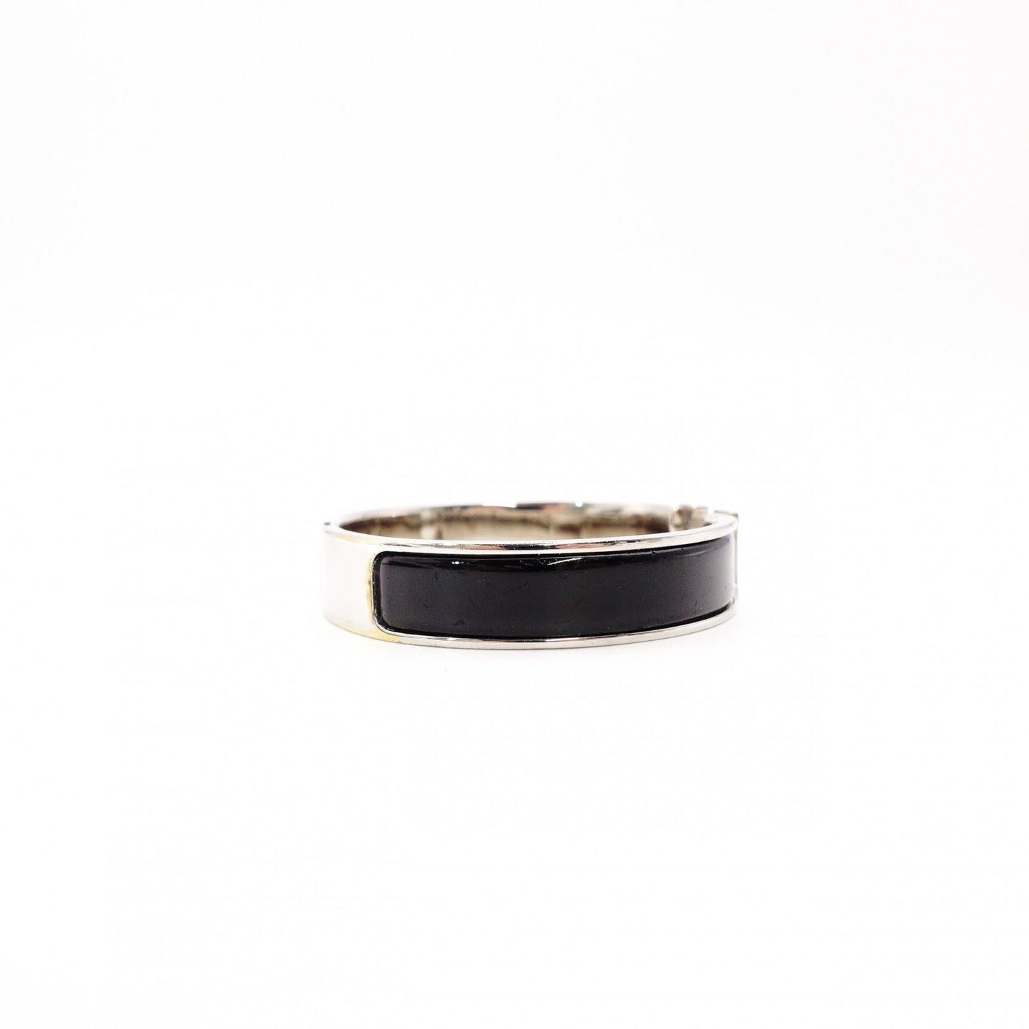 Hermès Click H Bracelet Metal Silver Black