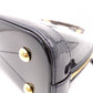 LOUIS VUITTON Alma BB Monogram Vernis Handbag, PVC, Navy, 2-Way