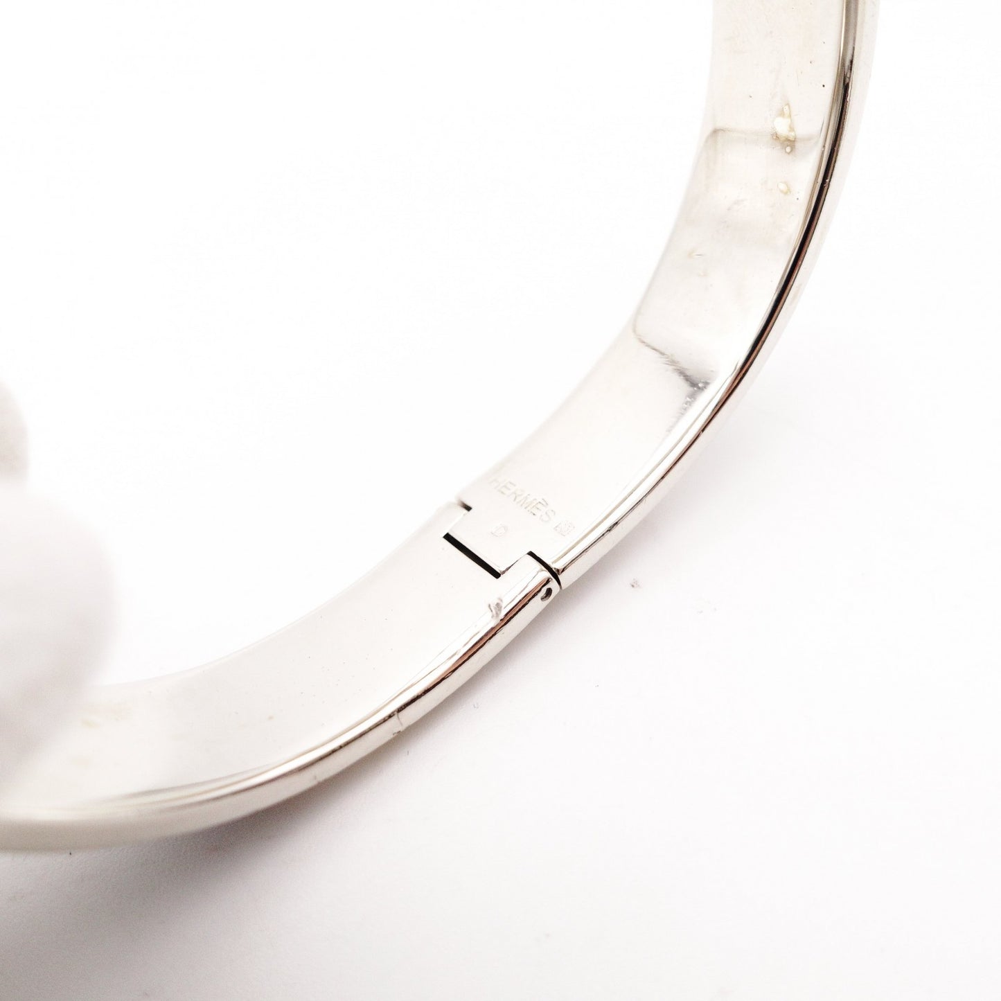 Hermès Click H Bracelet Metal Silver Black