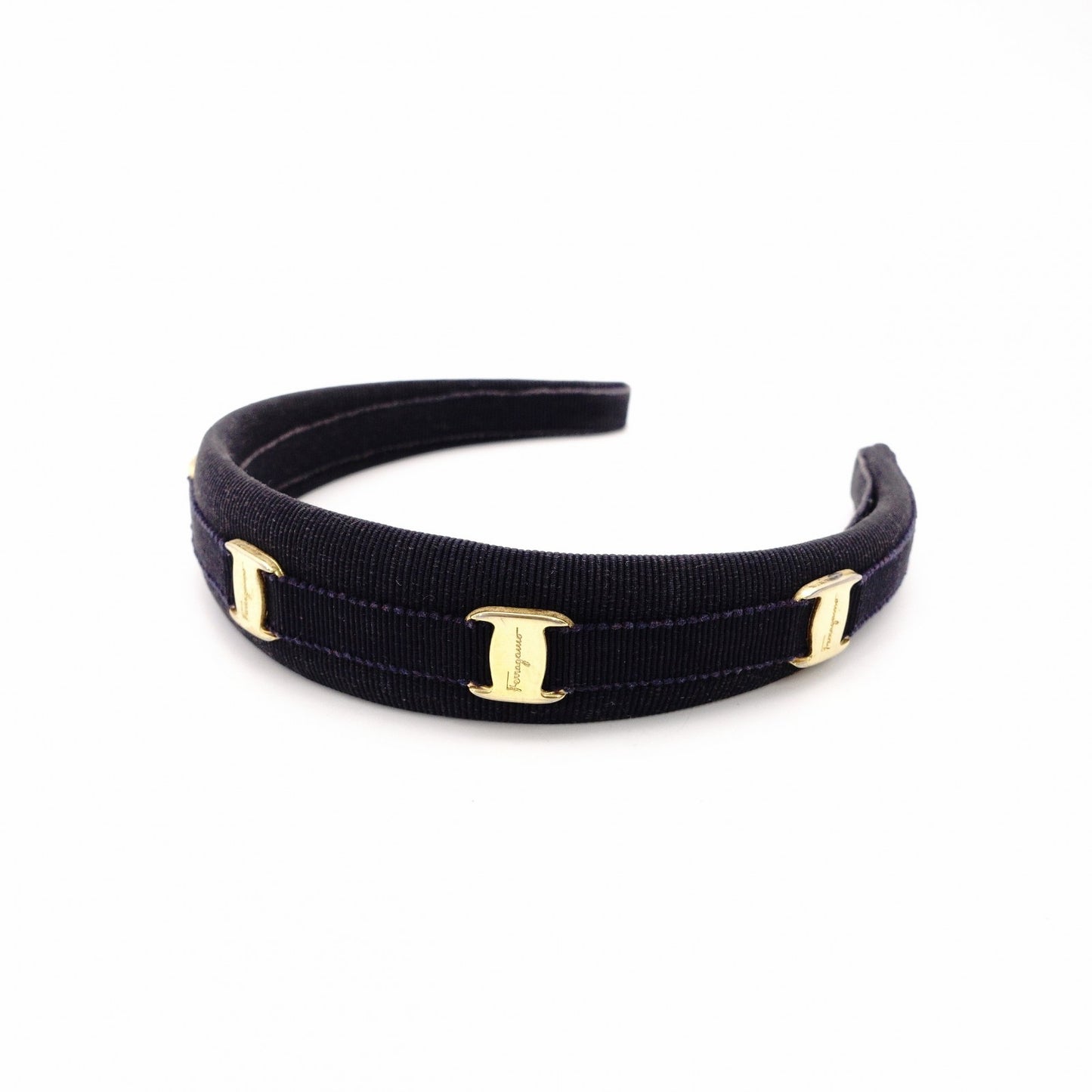 Salvatore Ferragamo Vara Hair Accessory Dark Navy