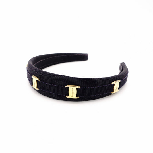 Salvatore Ferragamo Vara Hair Accessory Dark Navy
