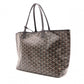 GOYARD Saint Louis PM Tote Bag, PVC and Leather, Black, Shoulder Bag
