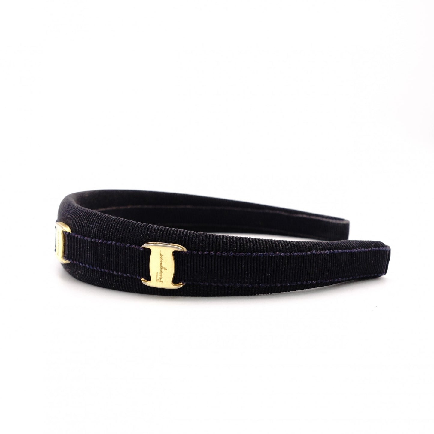 Salvatore Ferragamo Vara Hair Accessory Dark Navy