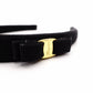 Salvatore Ferragamo Vara Hair Accessory Canvas Black