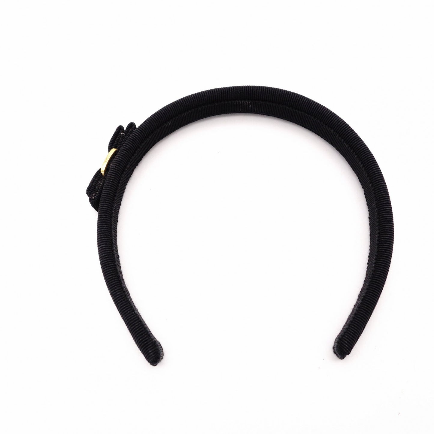 Salvatore Ferragamo Vara Hair Accessory Canvas Black