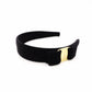 Salvatore Ferragamo Vara Hair Accessory Canvas Black