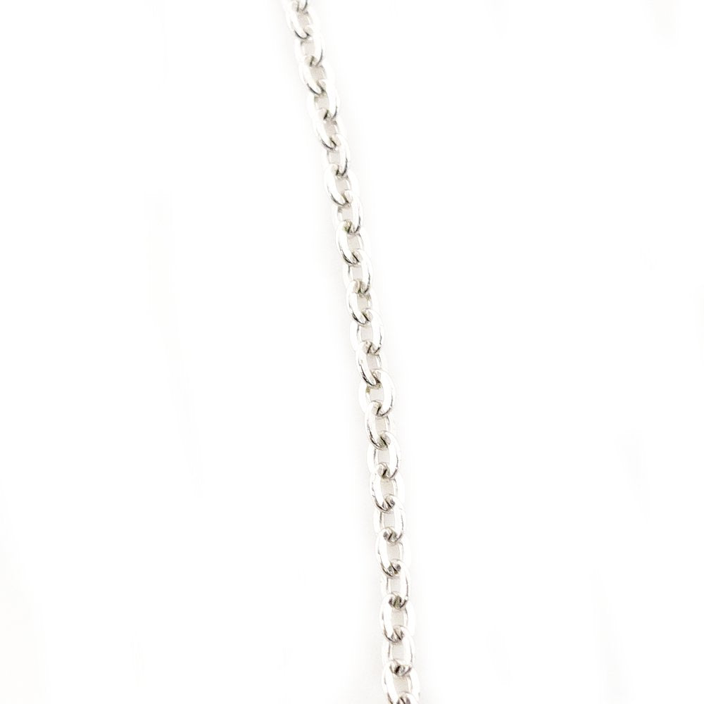 DIOR Earrings Necklace Set Silver Ribbon Rhinestone CD Logo 7-10-458