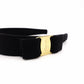 Salvatore Ferragamo Vara Hair Accessory Canvas Black