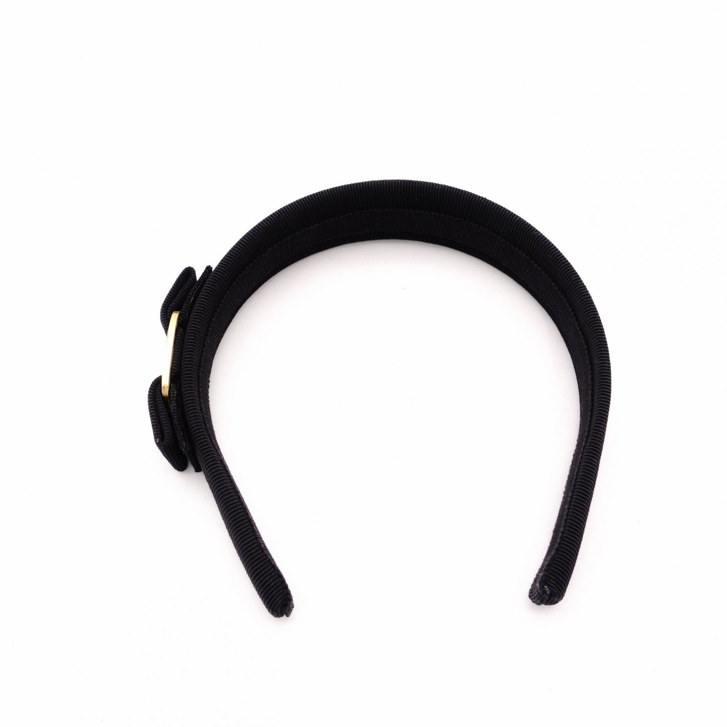 Salvatore Ferragamo Vara Hair Accessory Canvas Black