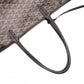 GOYARD Saint Louis PM Tote Bag, PVC and Leather, Black, Shoulder Bag