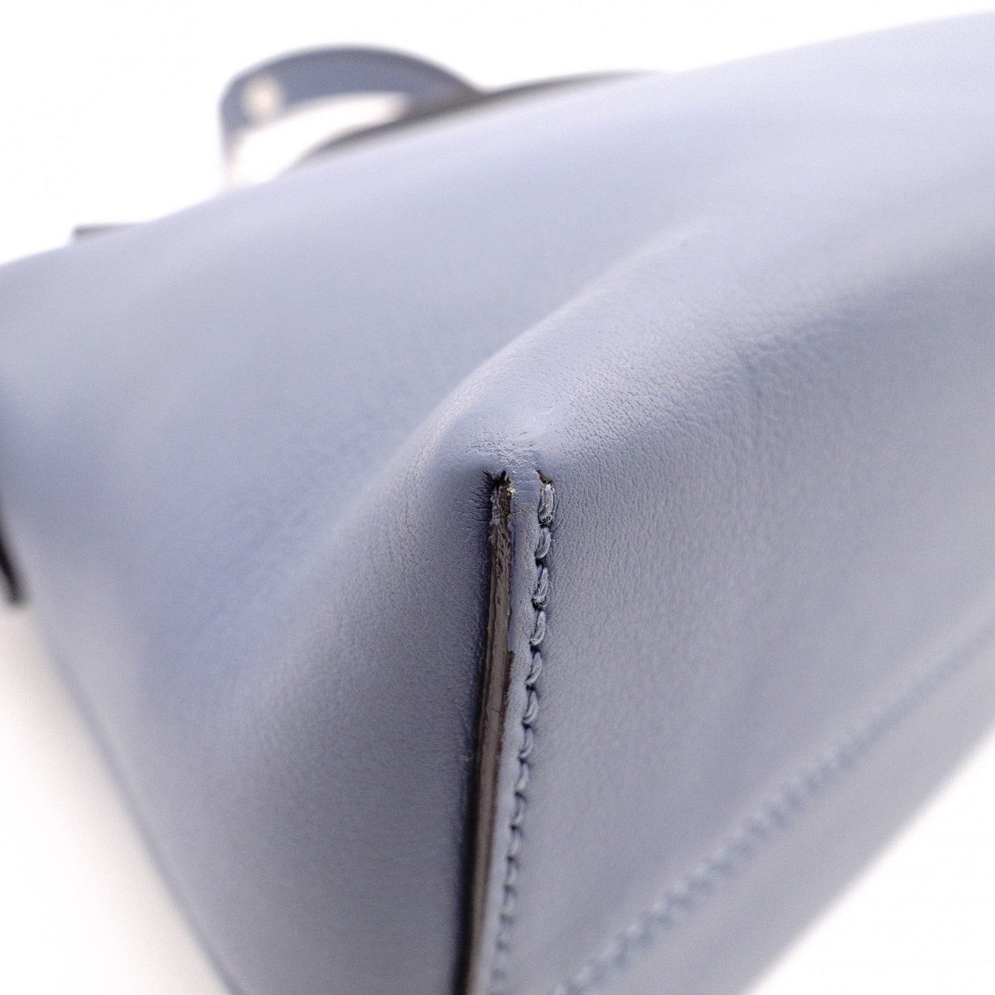 FENDI By the Way Handbag, Leather, Blue and Gray, 2-Way Crossbody