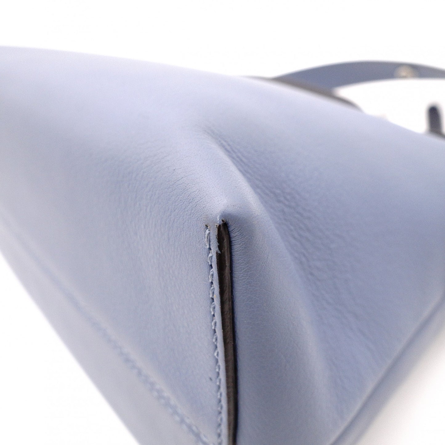 FENDI By the Way Handbag, Leather, Blue and Gray, 2-Way Crossbody