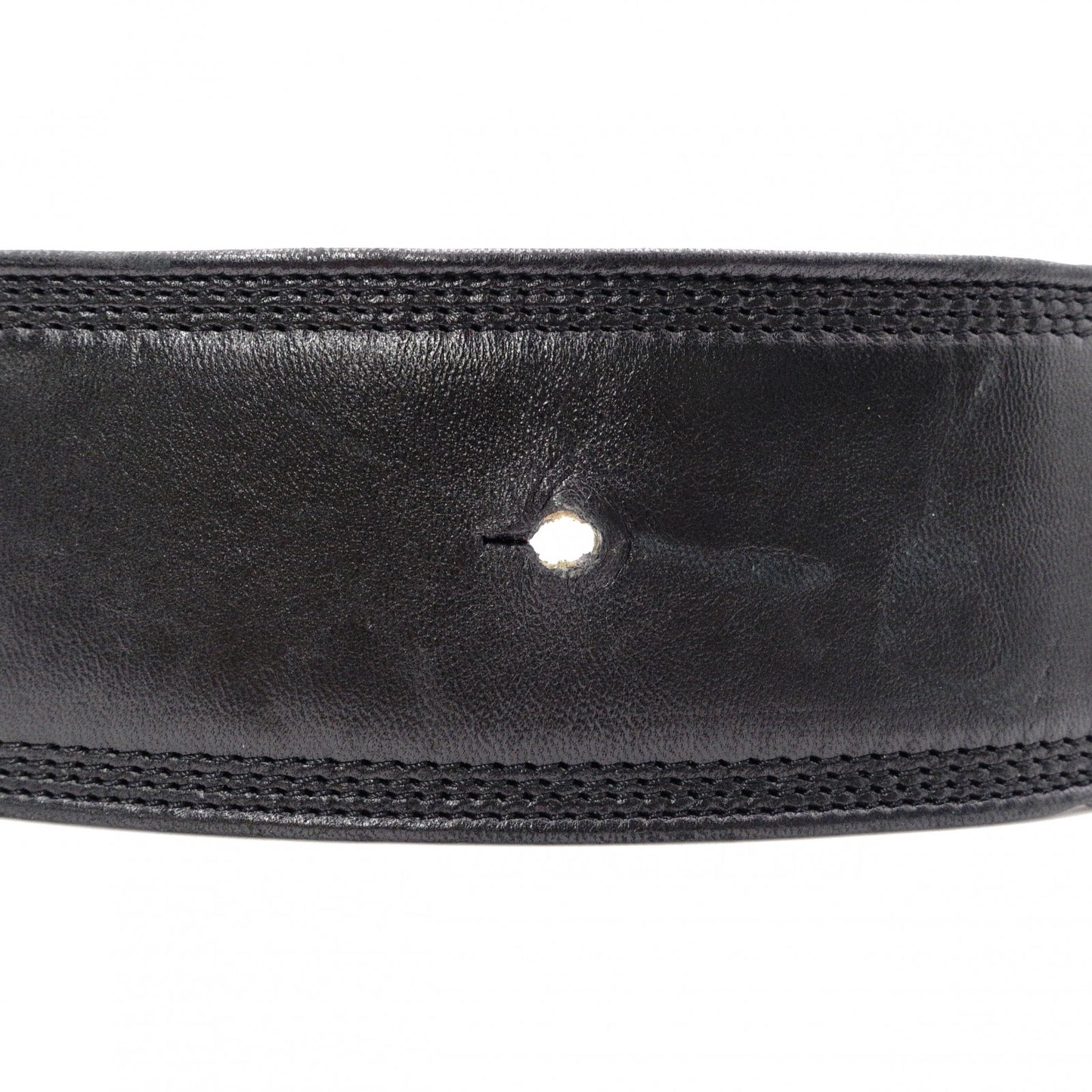 LOEWE Anagram Handbag, Leather, Black, Gold Hardware, Size 65, Wide Strap
