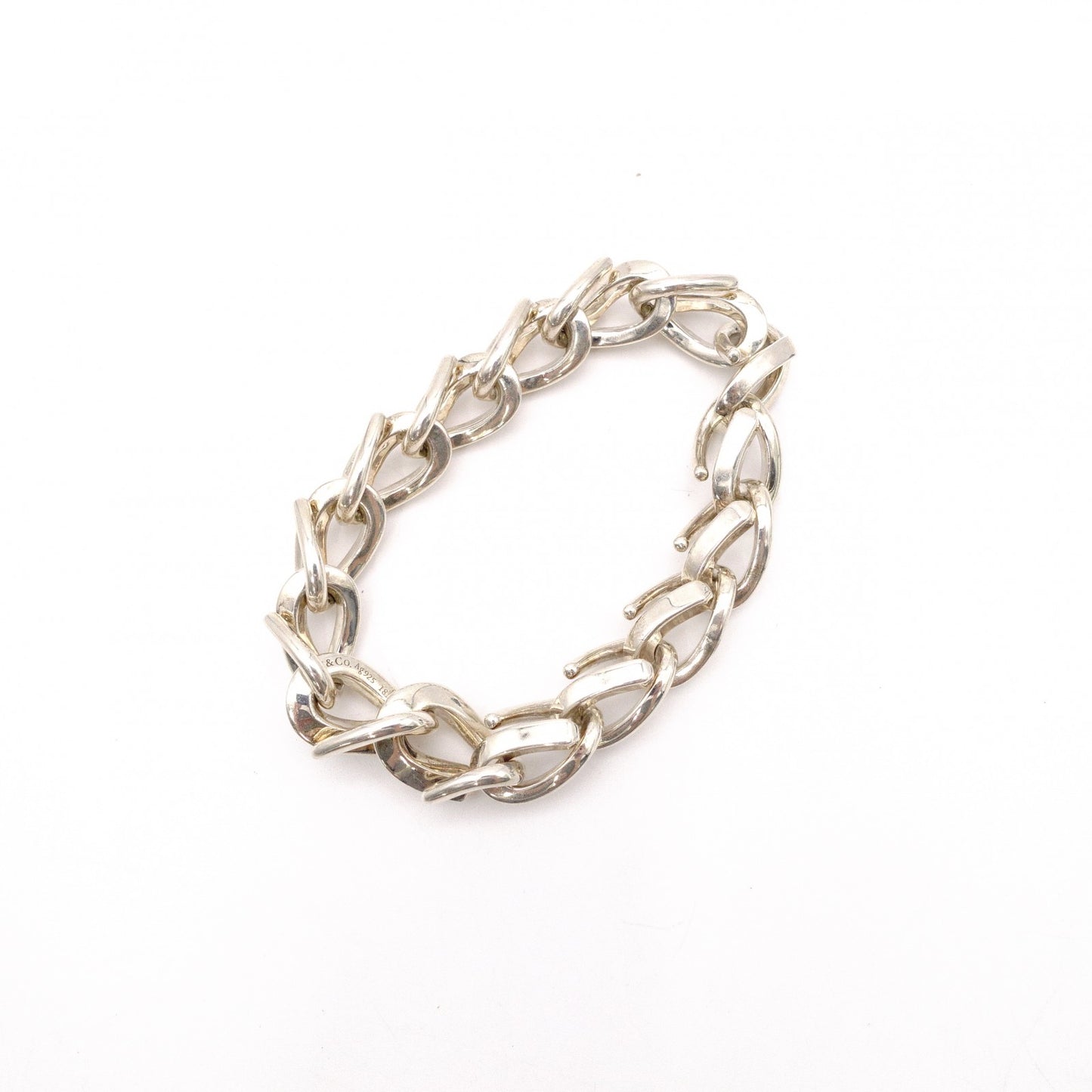 TIFFANY&Co. Tiffany Forge Link Bracelet, 925 Sterling Silver