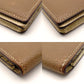 HERMES Béan Soufflé Beige × Brown Leather Silver Hardware □A Stamped Long Wallet Wallet 7-10-581
