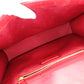 SAINT LAURENT Envelope Chevron Shoulder Bag, Leather, Red, Gold Hardware