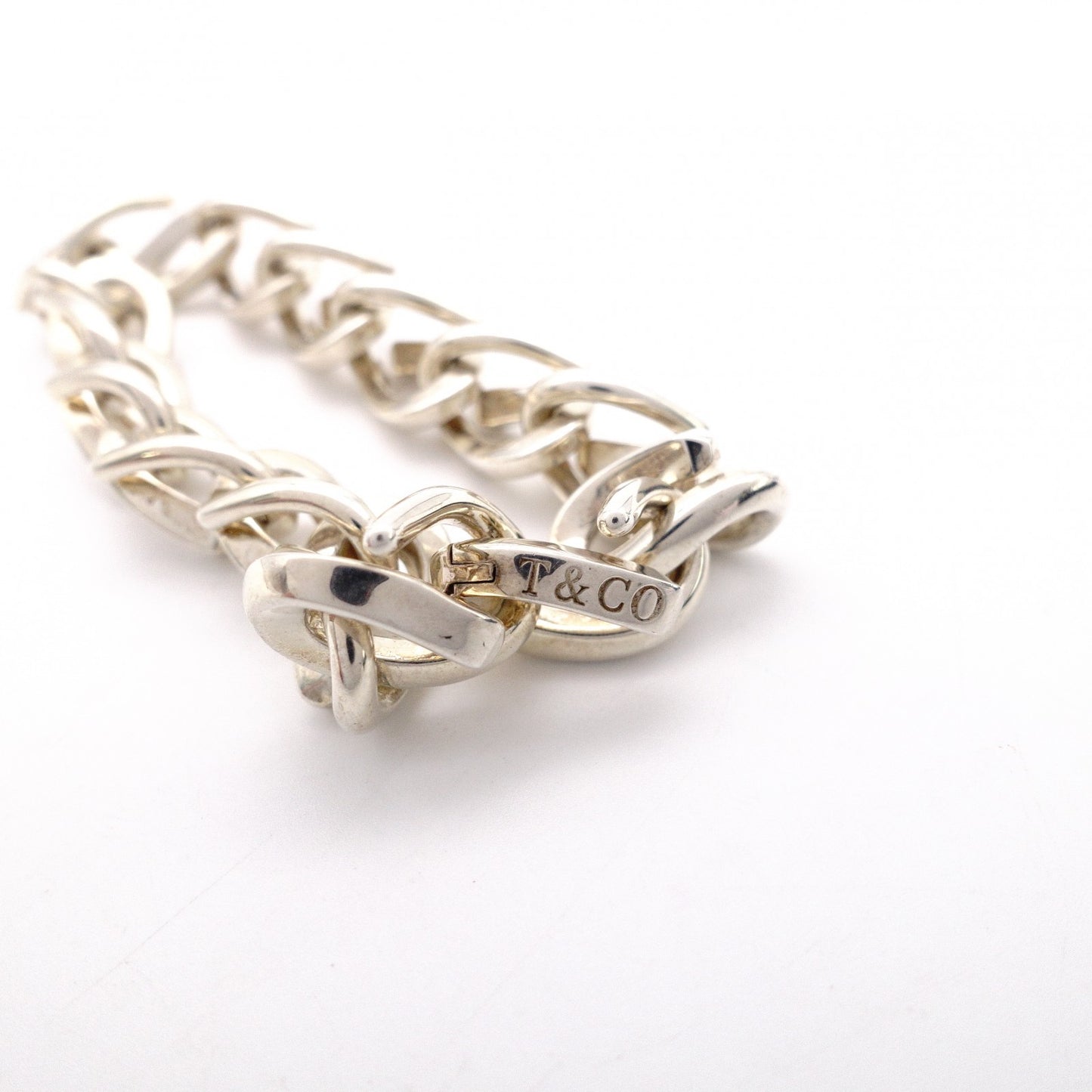TIFFANY&Co. Tiffany Forge Link Bracelet, 925 Sterling Silver