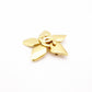CHANEL Brooch Metal Gold Metal CC Logo