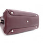BURBERRY Banner Handbag, Leather, Maroon (Red), 2-Way Crossbody