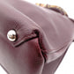 BURBERRY Banner Handbag, Leather, Maroon (Red), 2-Way Crossbody