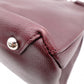 BURBERRY Banner Handbag, Leather, Maroon (Red), 2-Way Crossbody