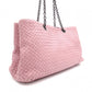 Bottega Veneta Intrecciato Shoulder Bag, Leather, Pink, Chain