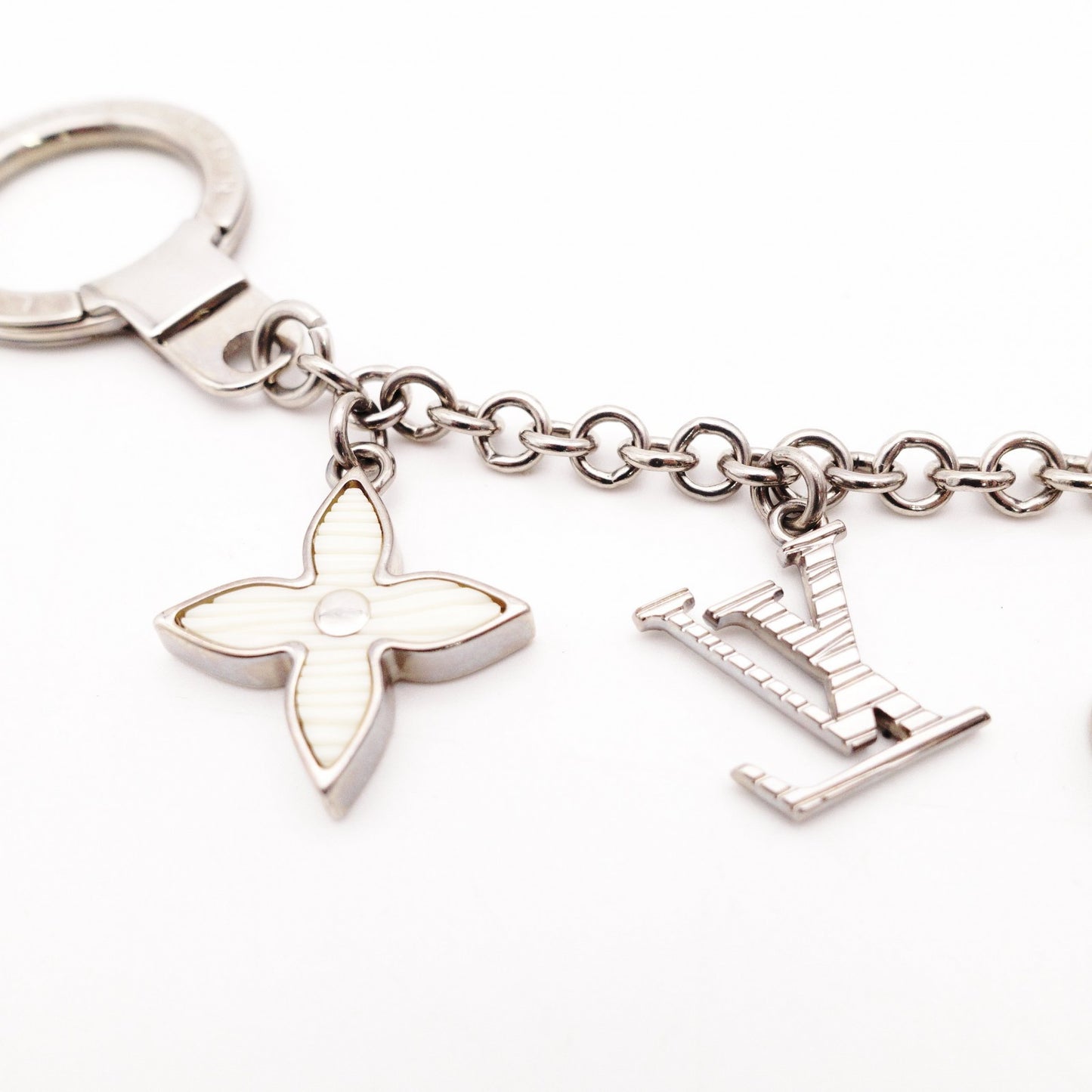 Louis Vuitton Charm Metal/Plastic Silver White