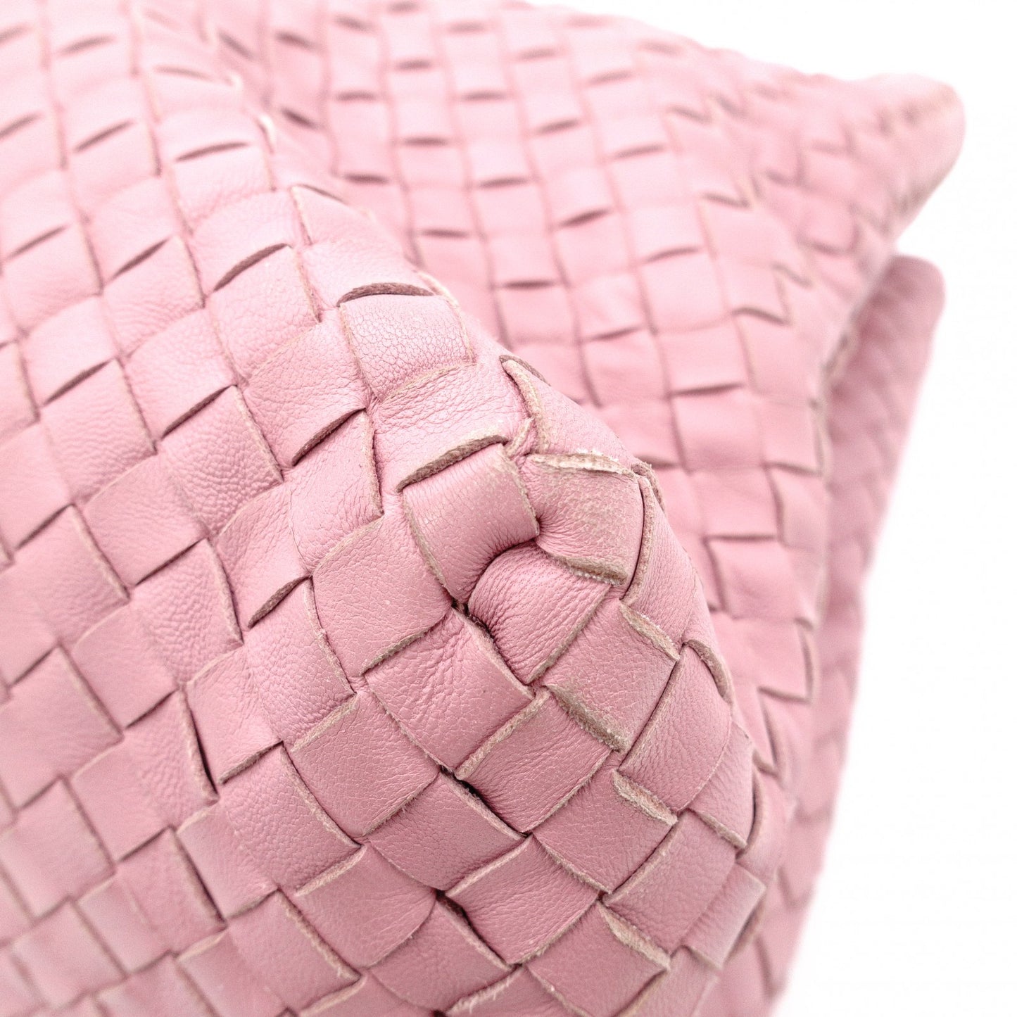 Bottega Veneta Intrecciato Shoulder Bag, Leather, Pink, Chain