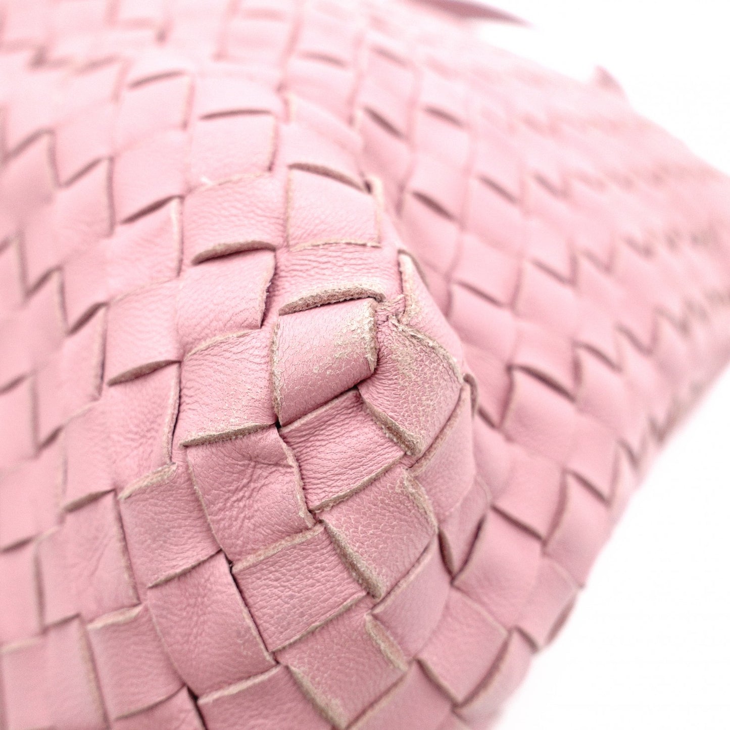 Bottega Veneta Intrecciato Shoulder Bag, Leather, Pink, Chain