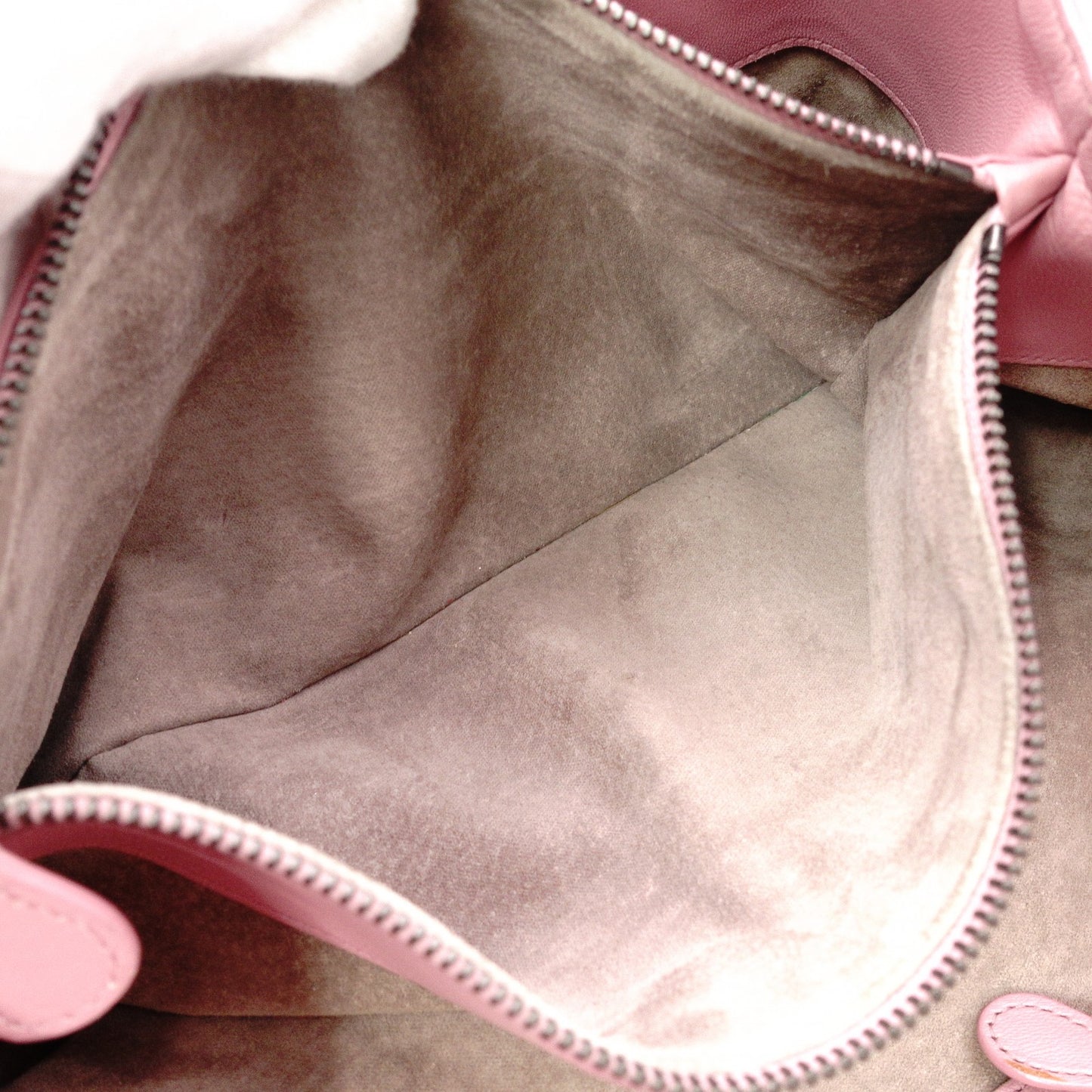 Bottega Veneta Intrecciato Shoulder Bag, Leather, Pink, Chain