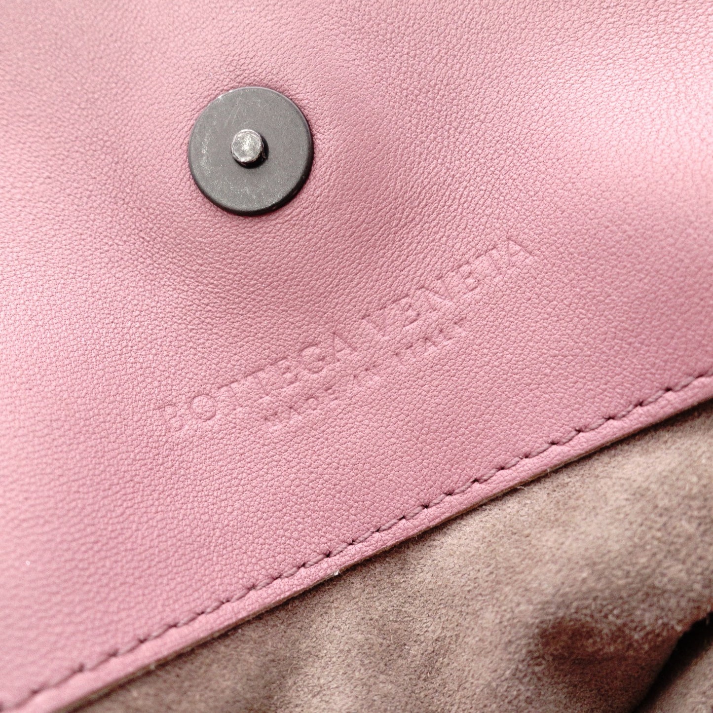 Bottega Veneta Intrecciato Shoulder Bag, Leather, Pink, Chain