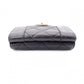 CHANEL Caviar Skin Mademoiselle Tri-fold Wallet, Leather, Black, Gold Hardware, CC Logo