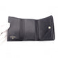CHANEL Caviar Skin Mademoiselle Tri-fold Wallet, Leather, Black, Gold Hardware, CC Logo