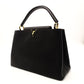 LOUIS VUITTON Capucines MM Handbag Black × Pink Leather Black 7-9-163