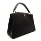 LOUIS VUITTON Capucines MM Handbag Black × Pink Leather Black 7-9-163