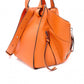 LOEWE Hammock Small Shoulder Bag, Leather, Orange, 2-Way Crossbody, Anagram