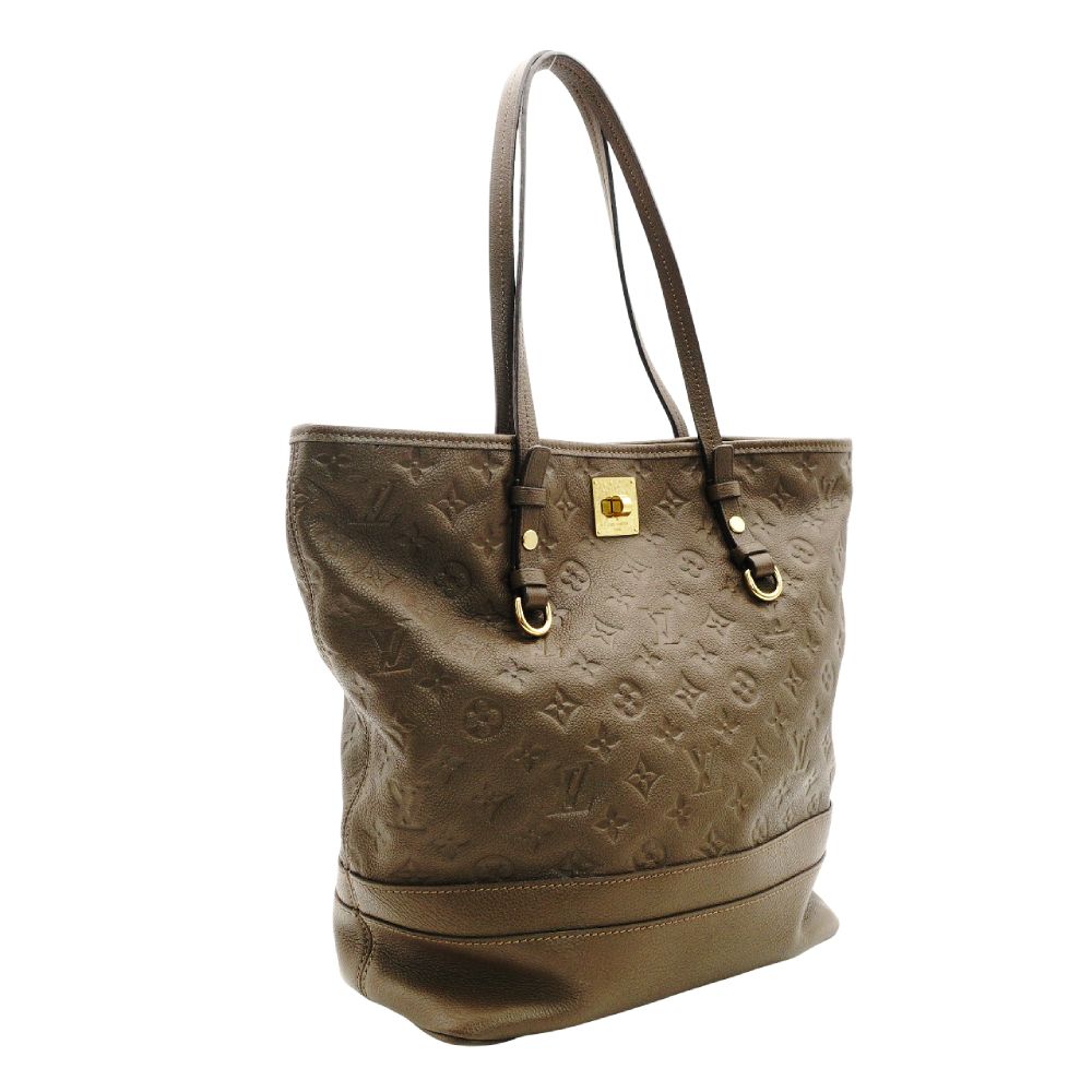 LOUIS VUITTON Citadelle PM Tote Bag Brown Monogram Ombre Implant Leather Brown Gold Hardware 7-10-043