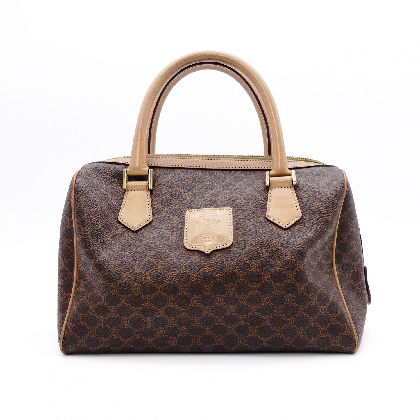 CELINE Macadam Handbag PVC Leather Vintage