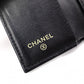 CHANEL Caviar Skin Mademoiselle Tri-fold Wallet, Leather, Black, Gold Hardware, CC Logo