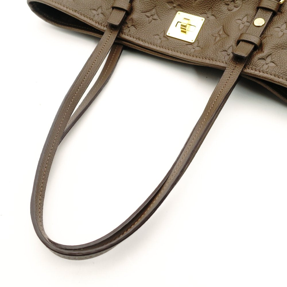 LOUIS VUITTON Citadelle PM Tote Bag Brown Monogram Ombre Implant Leather Brown Gold Hardware 7-10-043