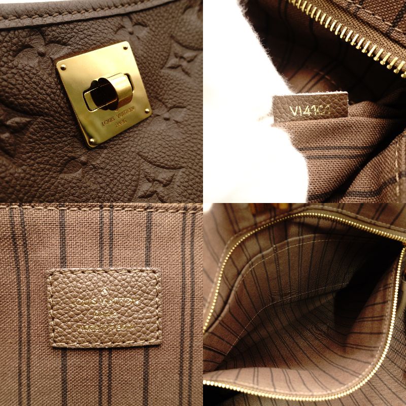 LOUIS VUITTON Citadelle PM Tote Bag Brown Monogram Ombre Implant Leather Brown Gold Hardware 7-10-043