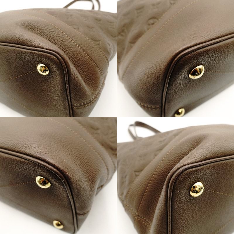 LOUIS VUITTON Citadelle PM Tote Bag Brown Monogram Ombre Implant Leather Brown Gold Hardware 7-10-043