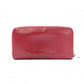 CHANEL Coco Logo Long Wallet, Leather, Red, Silver Hardware, CC Logo