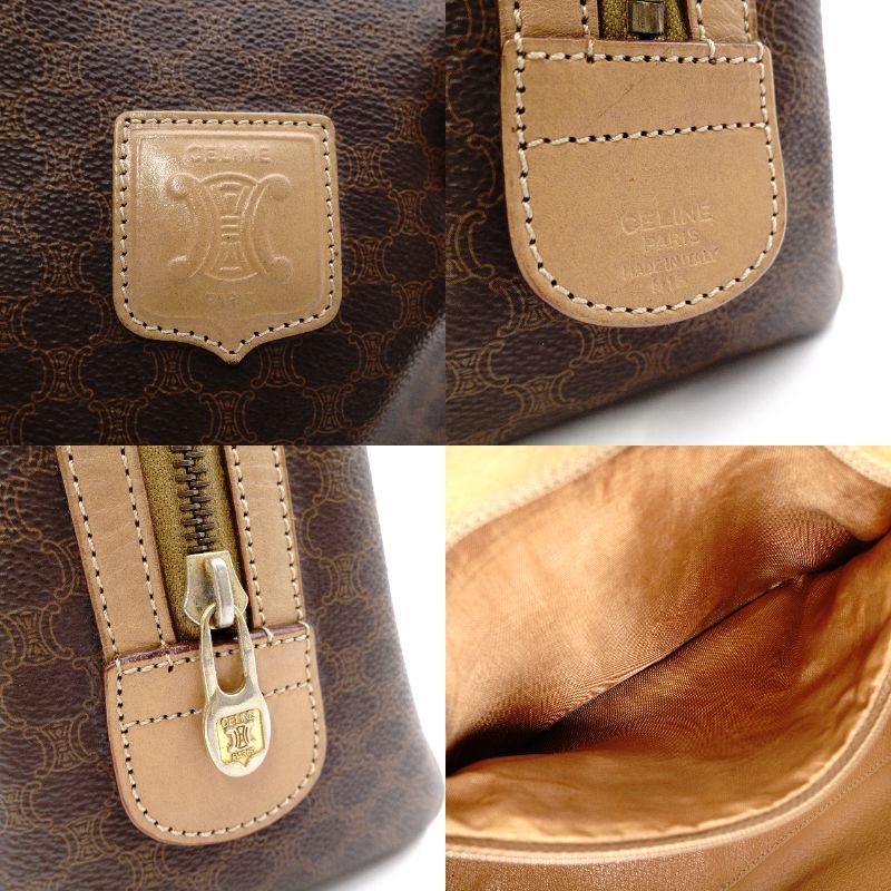 CELINE Macadam Handbag PVC Leather Vintage